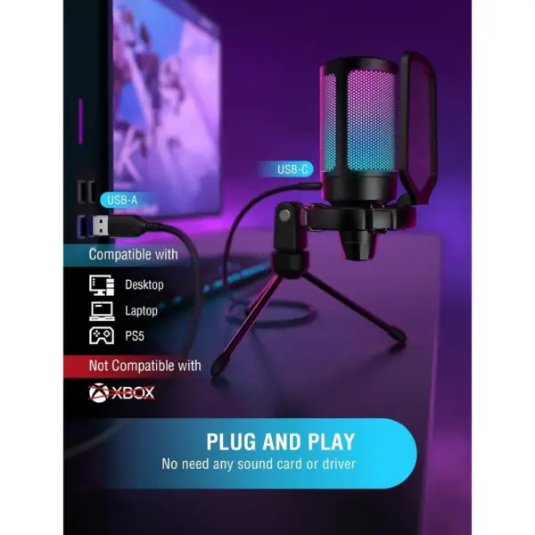 FIFINE A6V - Micro à condensateur USB RGB — 5 FIFINE A6V - Micro à condensateur USB RGB — 5