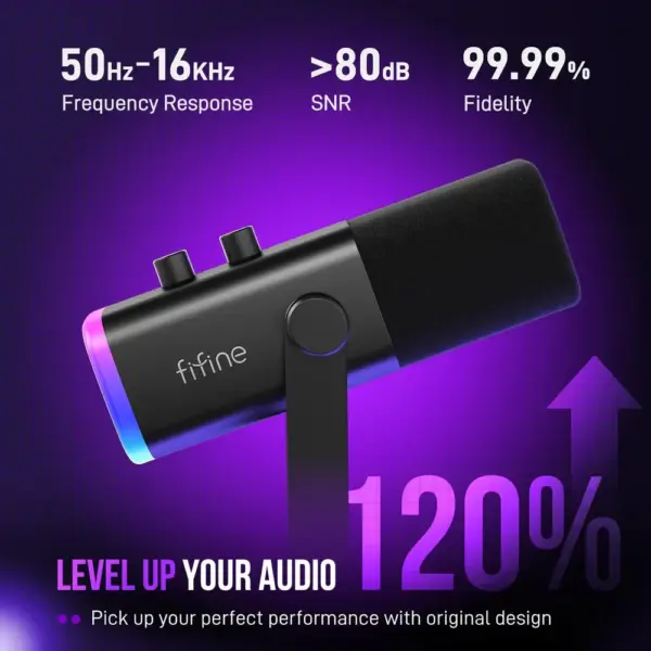 FIFINE AM8T - Dynamic USB/XLR microphone kit with boom arm — 2 FIFINE AM8T - Dynamic USB/XLR microphone kit with boom arm — 2