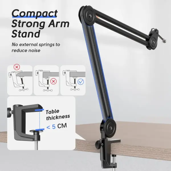 FIFINE BM63 - Mikrofonarm mit 3/8″-auf-5/8″-Adapter — 5 FIFINE BM63 - Mikrofonarm mit 3/8″-auf-5/8″-Adapter — 5