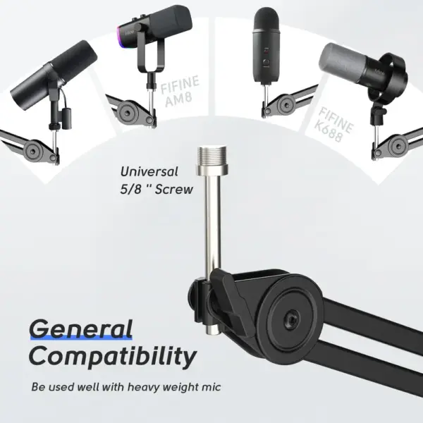 FIFINE BM63 - Heavy-duty scissor boom arm for microphones — 4 FIFINE BM63 - Heavy-duty scissor boom arm for microphones — 4
