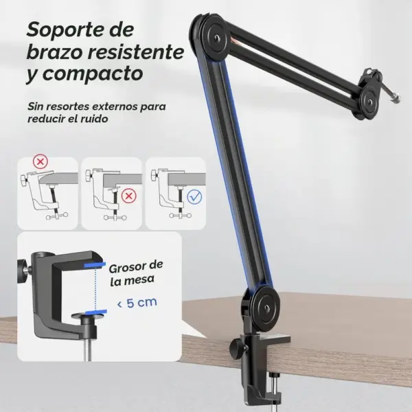 FIFINE BM63 - Brazo para micrófono de tijera en metal — 5 FIFINE BM63 - Brazo para micrófono de tijera en metal — 5