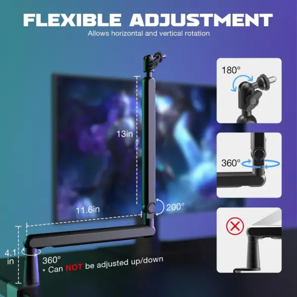 FIFINE BM88 - Low-profile metal boom arm with cable management — 5 FIFINE BM88 - Low-profile metal boom arm with cable management — 5