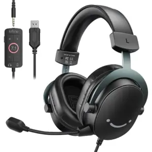 FIFINE H9 - USB and 3.5 mm gaming headset with 7.1 surround — 1