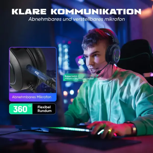 FIFINE H6 - USB-Gaming-Headset mit 7.1 und RGB — 3 FIFINE H6 - USB-Gaming-Headset mit 7.1 und RGB — 3