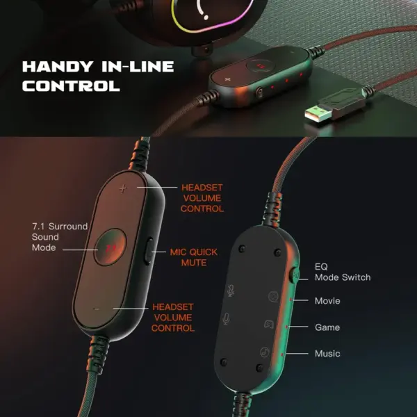 FIFINE H6 - USB gaming headset with 7.1 surround and detachable mic — 3 FIFINE H6 - USB gaming headset with 7.1 surround and detachable mic — 3