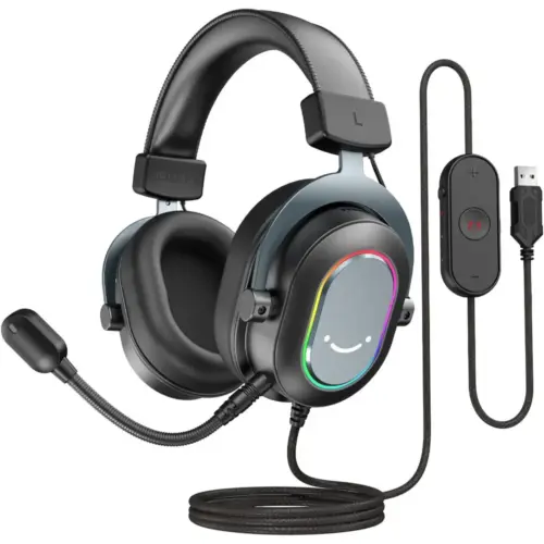 FIFINE H6 - Cuffie gaming 7.1 con microfono staccabile e RGB — 1 FIFINE H6 - Cuffie gaming 7.1 con microfono staccabile e RGB — 1