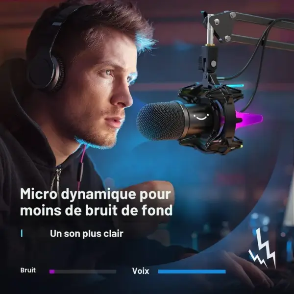 FIFINE K651 - Kit micro dynamique USB avec bras — 5 FIFINE K651 - Kit micro dynamique USB avec bras — 5