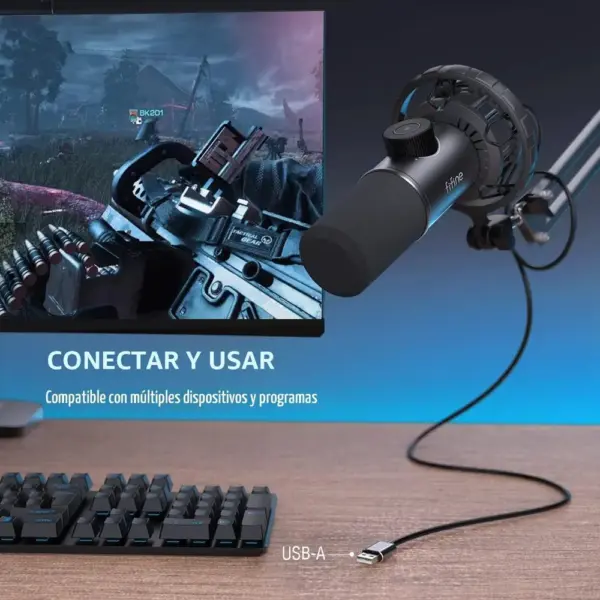 FIFINE K658 - Micrófono gaming USB dinámico con RGB — 5 FIFINE K658 - Micrófono gaming USB dinámico con RGB — 5