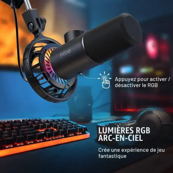 FIFINE K658 - Micro dynamique USB RGB — 4 FIFINE K658 - Micro dynamique USB RGB — 4