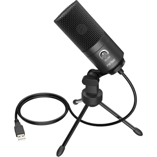 FIFINE K669B - Micrófono USB de condensador de metal — 1 FIFINE K669B - Micrófono USB de condensador de metal — 1