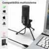 FIFINE K669B - Microfono USB a condensatore in metallo — 2 FIFINE K669B - Microfono USB a condensatore in metallo — 2
