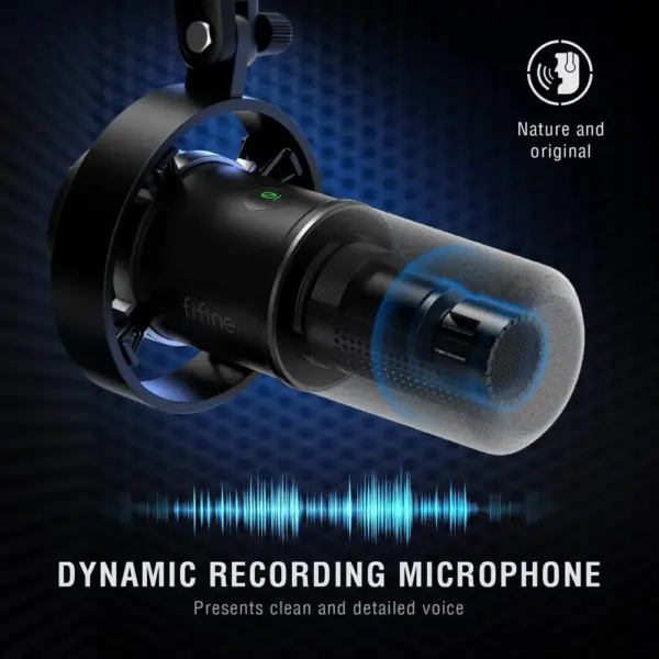 FIFINE K688 - Dynamisches USB/XLR-Podcast-Mikrofon — 5 FIFINE K688 - Dynamisches USB/XLR-Podcast-Mikrofon — 5