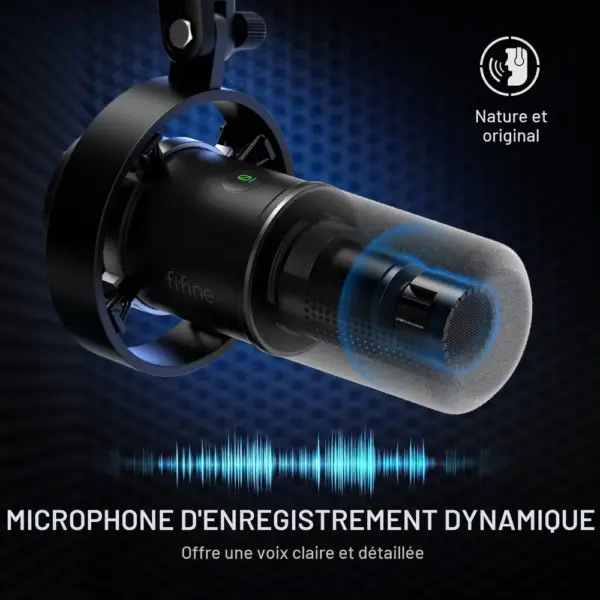 FIFINE K688 - Micro dynamique USB/XLR de studio — 5 FIFINE K688 - Micro dynamique USB/XLR de studio — 5