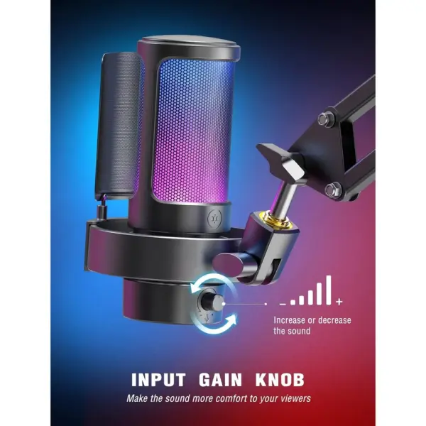FIFINE A8 - USB-Gaming-Mikrofon mit steuerbarem RGB — 5 FIFINE A8 - USB-Gaming-Mikrofon mit steuerbarem RGB — 5