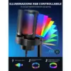 FIFINE A8 - Microfono USB a condensatore RGB con uscita cuffie — 2 FIFINE A8 - Microfono USB a condensatore RGB con uscita cuffie — 2