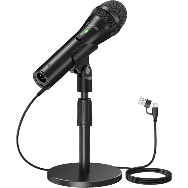 FIFINE TANK2 - Micro dynamique USB/XLR avec pied — 1 FIFINE TANK2 - Micro dynamique USB/XLR avec pied — 1