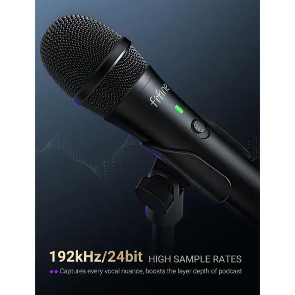 FIFINE TANK2 - Microfono dinamico USB/XLR con supporto da tavolo — 2 FIFINE TANK2 - Microfono dinamico USB/XLR con supporto da tavolo — 2