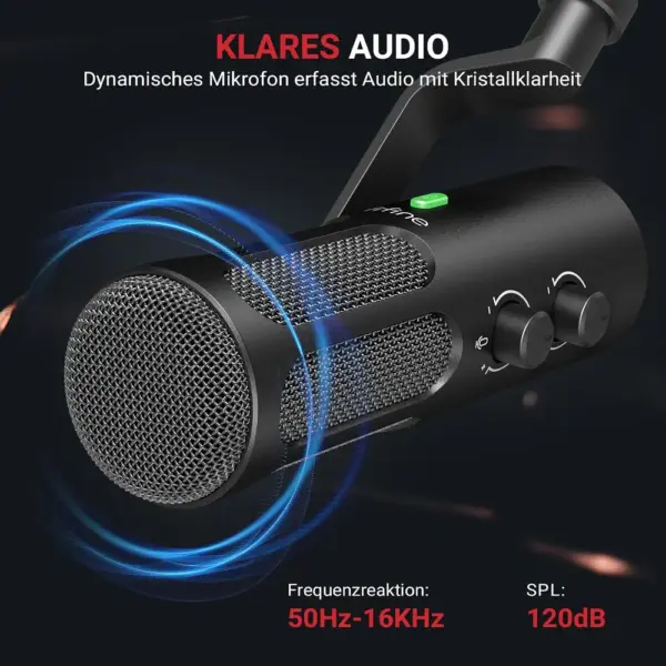 FIFINE TANK3 - Dynamisches XLR/USB-Mikrofon aus Metall — 4 FIFINE TANK3 - Dynamisches XLR/USB-Mikrofon aus Metall — 4