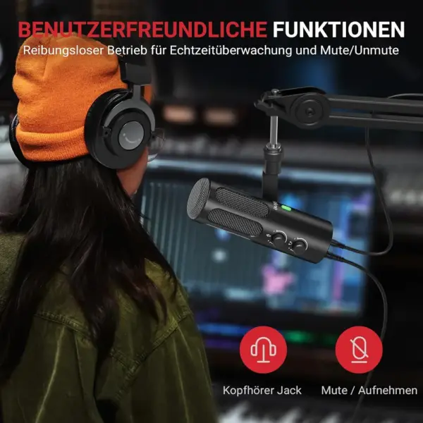 FIFINE TANK3 - Dynamisches XLR/USB-Mikrofon aus Metall — 5 FIFINE TANK3 - Dynamisches XLR/USB-Mikrofon aus Metall — 5