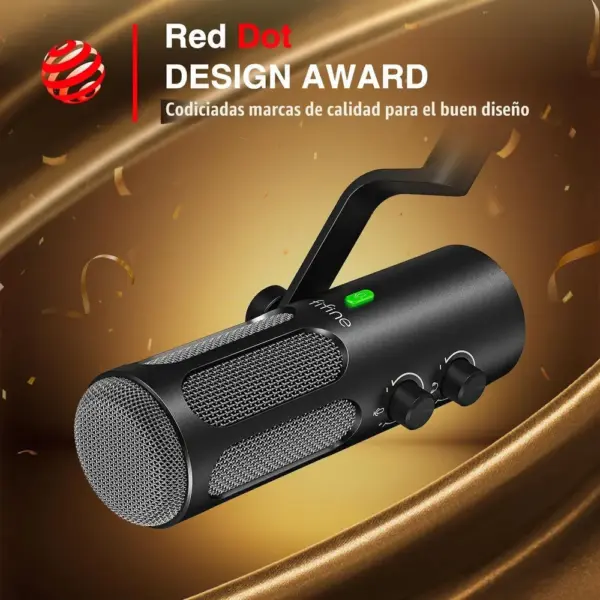 FIFINE TANK3 - Micrófono dinámico XLR/USB de metal — 2 FIFINE TANK3 - Micrófono dinámico XLR/USB de metal — 2