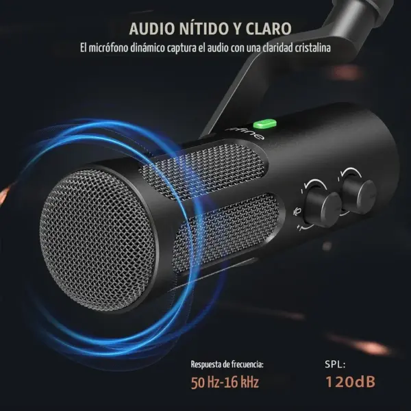 FIFINE TANK3 - Micrófono dinámico XLR/USB de metal — 5 FIFINE TANK3 - Micrófono dinámico XLR/USB de metal — 5