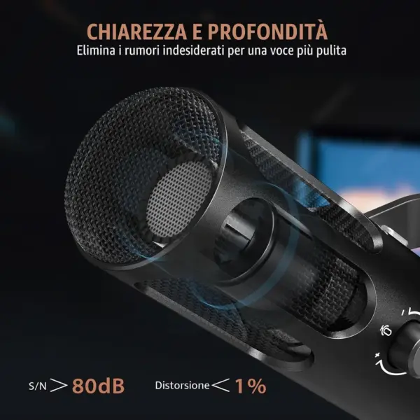 FIFINE TANK3 - Microfono dinamico XLR/USB interamente in metallo — 4 FIFINE TANK3 - Microfono dinamico XLR/USB interamente in metallo — 4