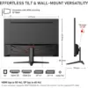 Gawfolk GF005 - Écran PC 28 pouces 4K UHD 60 Hz — 4 Gawfolk GF005 - Écran PC 28 pouces 4K UHD 60 Hz — 4
