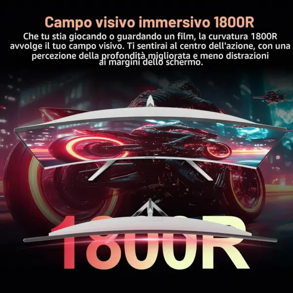 Gawfolk GF270C 200 Hz - Monitor da gaming curvo 27 pollici Full HD 1800R — 4 Gawfolk GF270C 200 Hz - Monitor da gaming curvo 27 pollici Full HD 1800R — 4