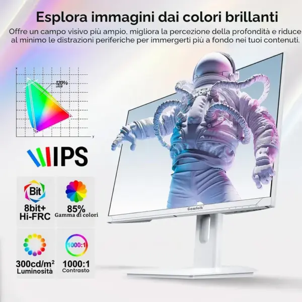 Gawfolk GF270J - Monitor da gaming 27 pollici 4K IPS 160 Hz — 2 Gawfolk GF270J - Monitor da gaming 27 pollici 4K IPS 160 Hz — 2
