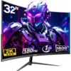 Gawfolk GF320I - Monitor gaming curvo de 32 pulgadas, 1800R, QHD, 144 Hz — 1 Gawfolk GF320I - Monitor gaming curvo de 32 pulgadas, 1800R, QHD, 144 Hz — 1