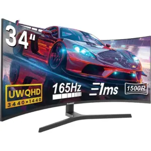 Gawfolk GF340C-SJ - Monitor ultrawide curvo 34 pollici UWQHD 165 Hz — 1