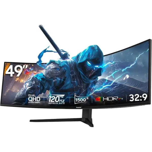 Gawfolk GF490B - 49-inch curved 32:9 Dual QHD 120 Hz monitor — 1 Gawfolk GF490B - 49-inch curved 32:9 Dual QHD 120 Hz monitor — 1