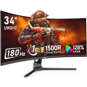 Gawfolk GFTY984 - Monitor ultrawide curvo 34 pollici UWQHD 180 Hz — 1