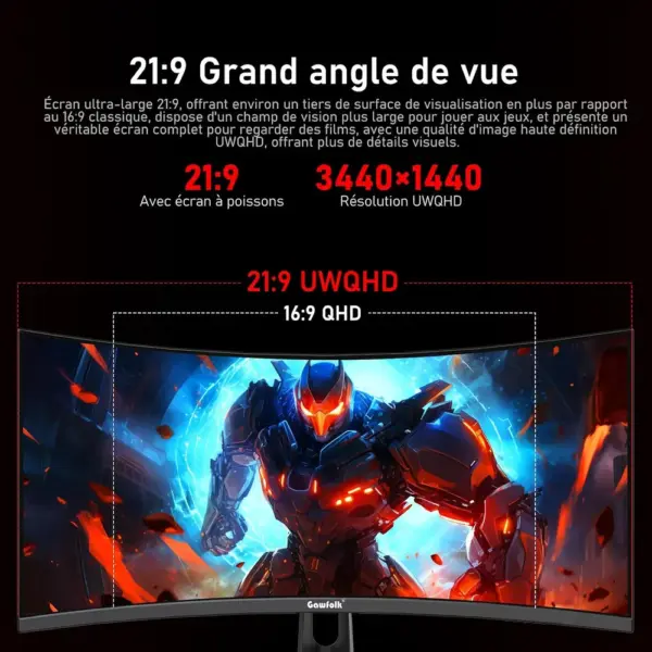 Gawfolk GFTY984 - Monitor ultrawide curvo 34 pollici UWQHD 180 Hz — 3 Gawfolk GFTY984 - Monitor ultrawide curvo 34 pollici UWQHD 180 Hz — 3