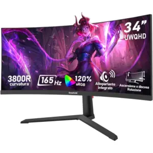 Gawfolk GFTY987 - 34 Zoll Curved Ultrawide Gaming Monitor 3800R, UWQHD, 165 Hz — 1