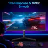 Gawfolk GFTY987 - Monitor curvo ultrapanorámico de 34 pulgadas, 3800R, UWQHD, 165 Hz — 4 Gawfolk GFTY987 - Monitor curvo ultrapanorámico de 34 pulgadas, 3800R, UWQHD, 165 Hz — 4