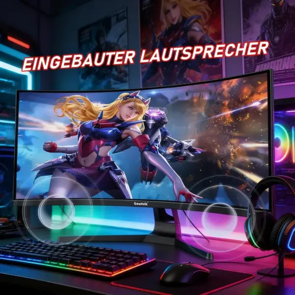 Gawfolk GFTY989 - Écran incurvé ultra large 34 pouces 3440 × 1440, 200 Hz — 5 Gawfolk GFTY989 - Écran incurvé ultra large 34 pouces 3440 × 1440, 200 Hz — 5