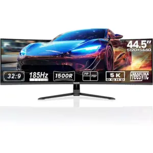 Gawfolk GFTY990 - 44,5 Zoll Super-Ultrawide Curved Gaming Monitor, DQHD, 180 Hz — 1