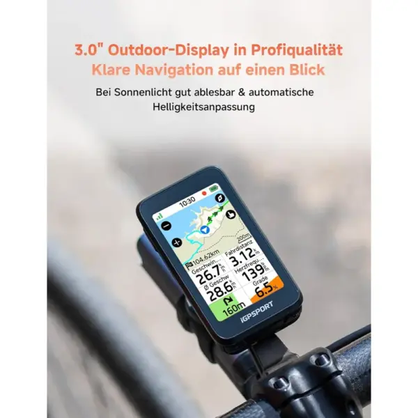 iGPSPORT BiNavi Air - leichter GPS-Fahrradcomputer mit 3-Zoll-Touchscreen und Kartennavigation — 2 iGPSPORT BiNavi Air - leichter GPS-Fahrradcomputer mit 3-Zoll-Touchscreen und Kartennavigation — 2