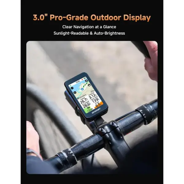 iGPSPORT BiNavi Air - GPS bike computer with 3-inch touchscreen and smart rerouting — 2 iGPSPORT BiNavi Air - GPS bike computer with 3-inch touchscreen and smart rerouting — 2