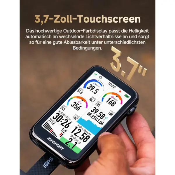 iGPSPORT BiNavi Ultra - GPS-Fahrradcomputer mit 3,7-Zoll-Touchscreen und Offline-Navigation — 2 iGPSPORT BiNavi Ultra - GPS-Fahrradcomputer mit 3,7-Zoll-Touchscreen und Offline-Navigation — 2