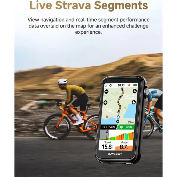 iGPSPORT BiNavi Ultra - GPS bike computer with 3.7-inch touchscreen and 64 GB storage — 5 iGPSPORT BiNavi Ultra - GPS bike computer with 3.7-inch touchscreen and 64 GB storage — 5