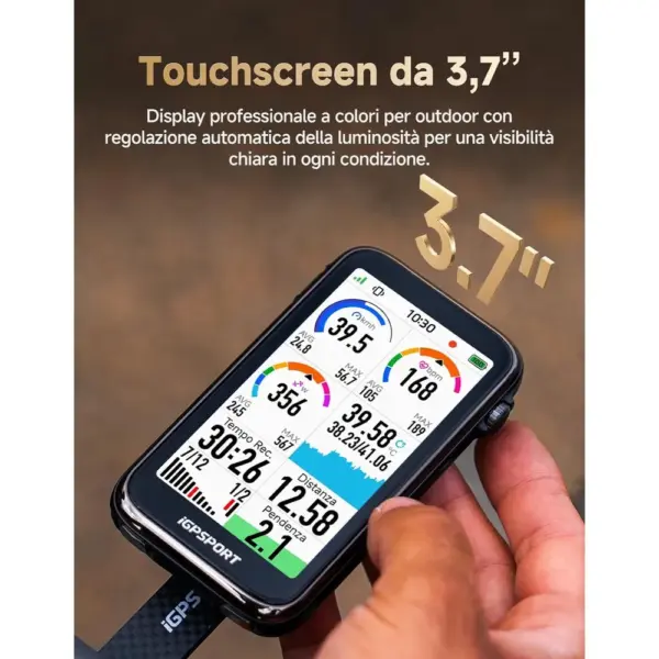 iGPSPORT BiNavi Ultra - Ciclocomputer GPS con mappe offline e touchscreen da 3,7 pollici — 2 iGPSPORT BiNavi Ultra - Ciclocomputer GPS con mappe offline e touchscreen da 3,7 pollici — 2