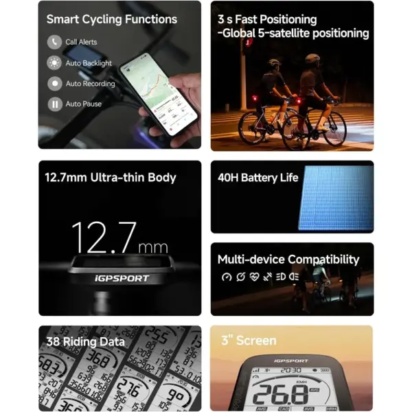 iGPSPORT BSC100MAX - GPS bike computer with 3-inch screen and auto start/stop — 2 iGPSPORT BSC100MAX - GPS bike computer with 3-inch screen and auto start/stop — 2