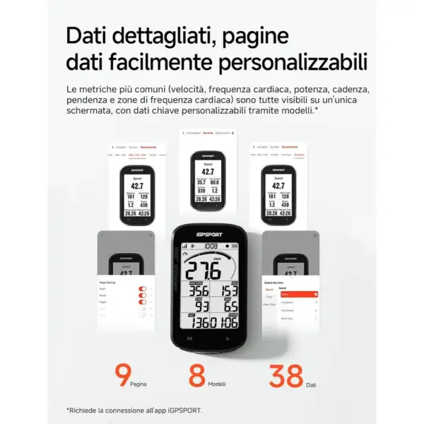 iGPSPORT BSC100MAX - Ciclocomputer GPS con display da 3 pollici e 40 ore di autonomia — 5 iGPSPORT BSC100MAX - Ciclocomputer GPS con display da 3 pollici e 40 ore di autonomia — 5