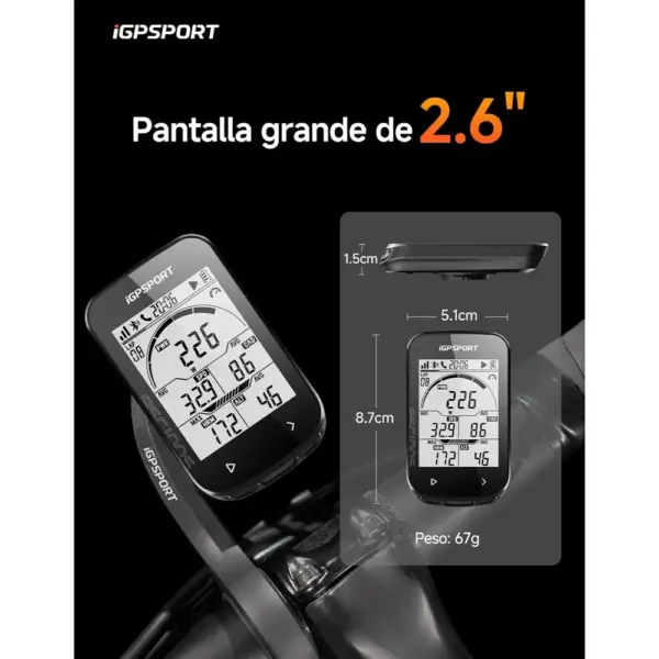 iGPSPORT BSC100S - GPS bike computer with 2.6-inch auto-backlit screen — 1 iGPSPORT BSC100S - GPS bike computer with 2.6-inch auto-backlit screen — 1