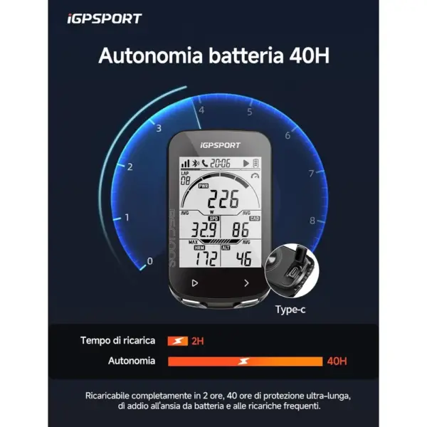 iGPSPORT BSC100S - Ciclocomputer GPS con display da 2,6 pollici e oltre 40 dati — 4 iGPSPORT BSC100S - Ciclocomputer GPS con display da 2,6 pollici e oltre 40 dati — 4