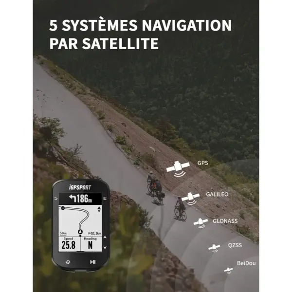 iGPSPORT BSC200 - Compteur vélo GPS avec navigation par flèches, écran 2,5 pouces — 3 iGPSPORT BSC200 - Compteur vélo GPS avec navigation par flèches, écran 2,5 pouces — 3