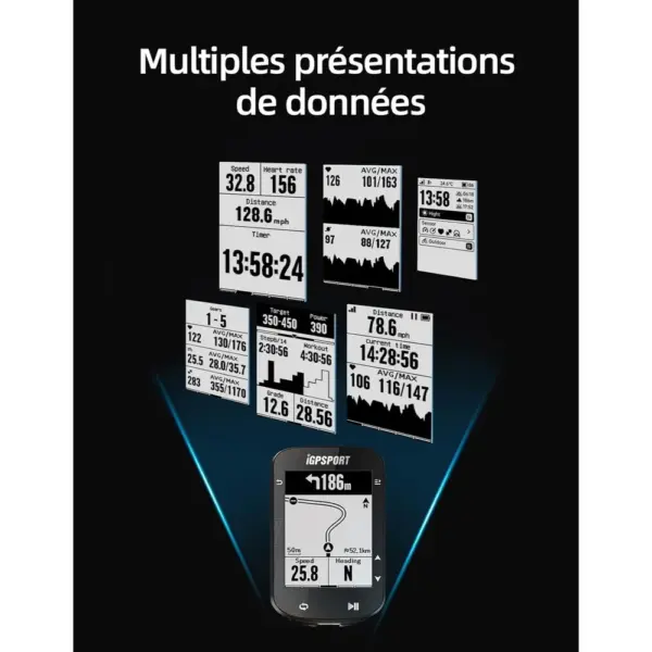 iGPSPORT BSC200 - Compteur vélo GPS avec navigation par flèches, écran 2,5 pouces — 4 iGPSPORT BSC200 - Compteur vélo GPS avec navigation par flèches, écran 2,5 pouces — 4