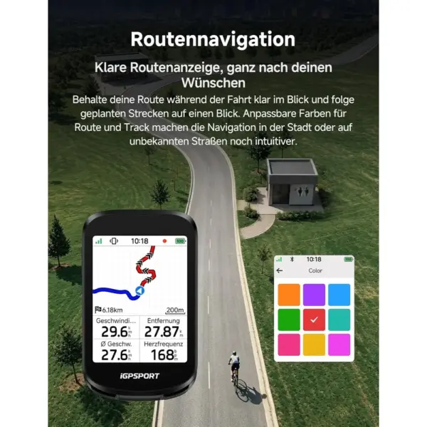 iGPSPORT BSC200 Pro - GPS-Fahrradcomputer mit 3-Zoll-Farb-Touchscreen — 4 iGPSPORT BSC200 Pro - GPS-Fahrradcomputer mit 3-Zoll-Farb-Touchscreen — 4